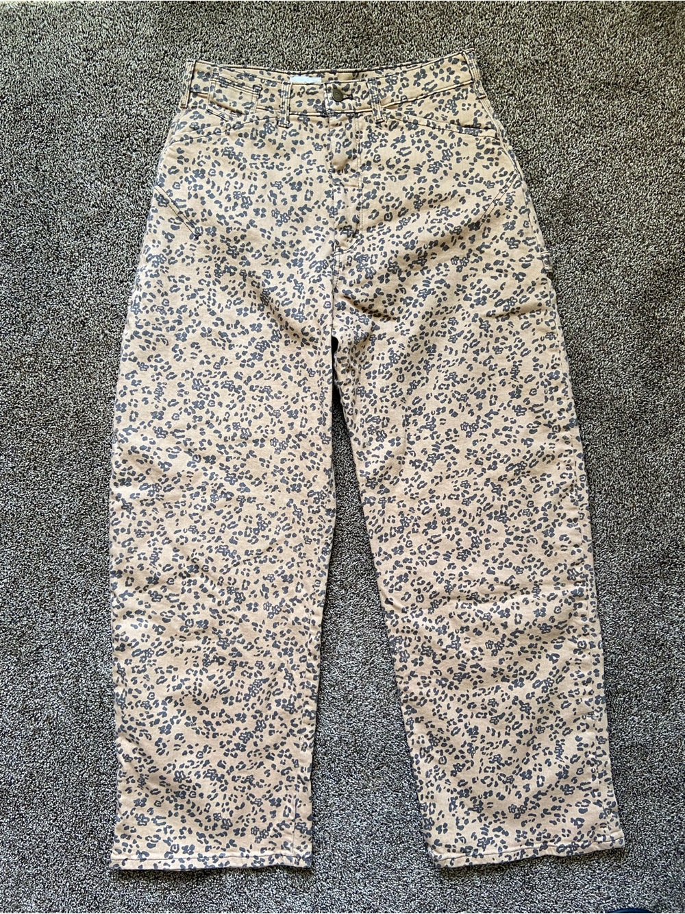 Anthropologie PILCRO Tan Print Pants Size 31L